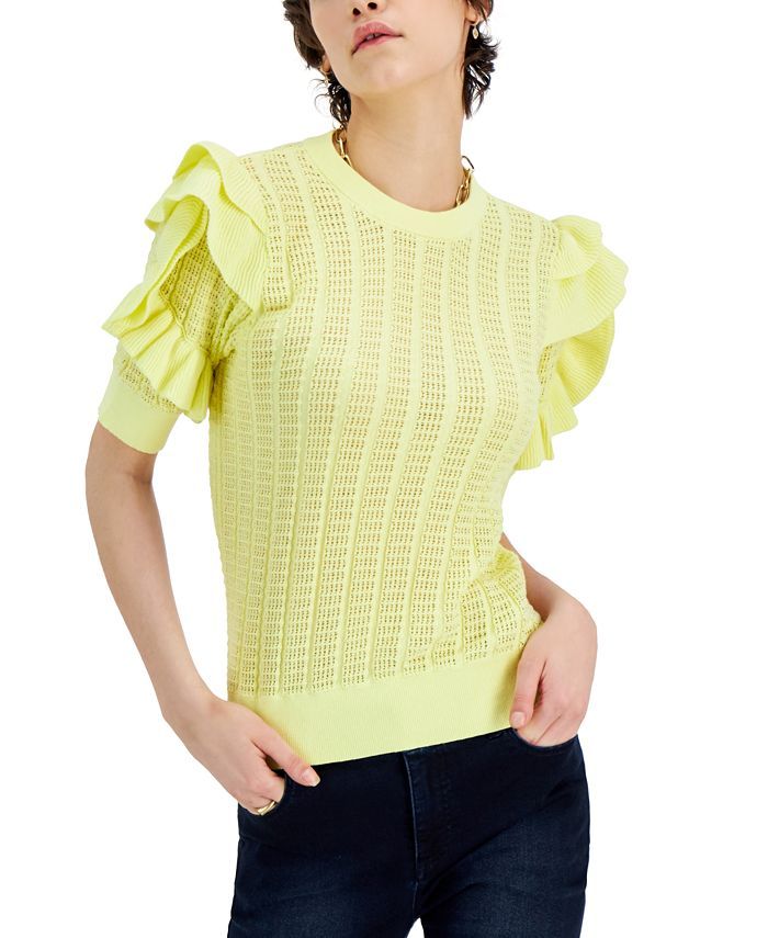 Ruffle-Sleeve Sweater, Created for Macy's | Macys (US)