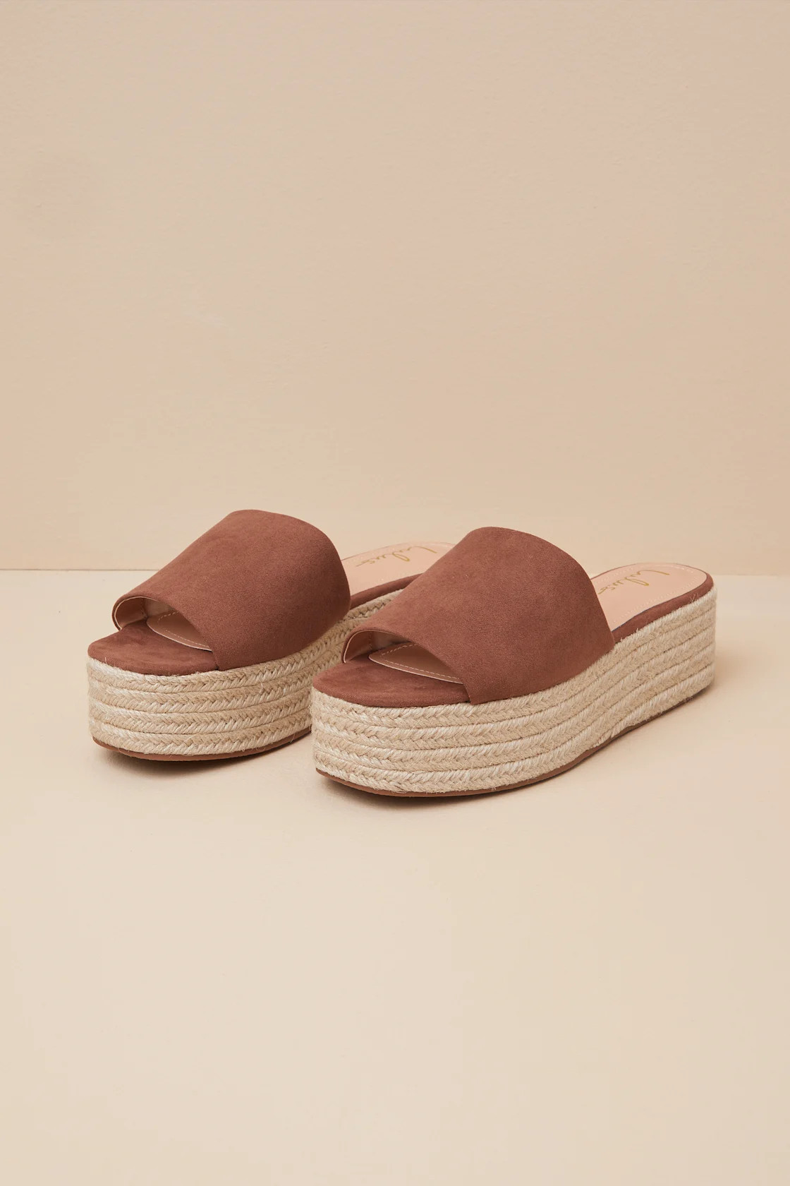 O'Ahu 2 Cocoa Brown Suede Espadrille Platforms | Lulus