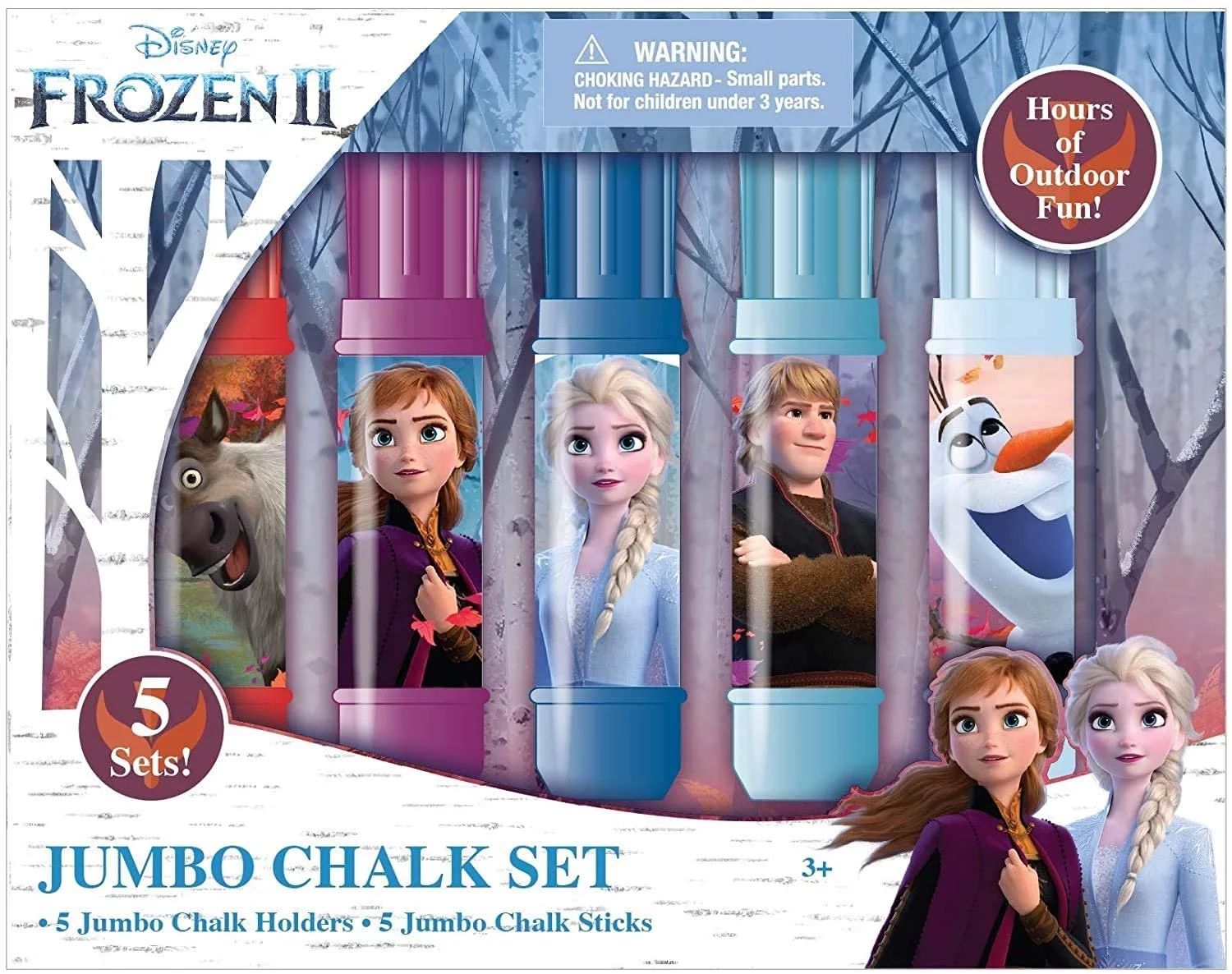 Disney Frozen 5pc Jumbo Chalk Set - Walmart.com | Walmart (US)