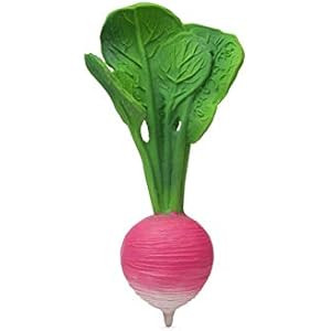 Oli & Carol, Ramona The Radish, Chewable Vegetable-Shaped Teething Toy for Baby, Natural Hevea Rubbe | Amazon (US)