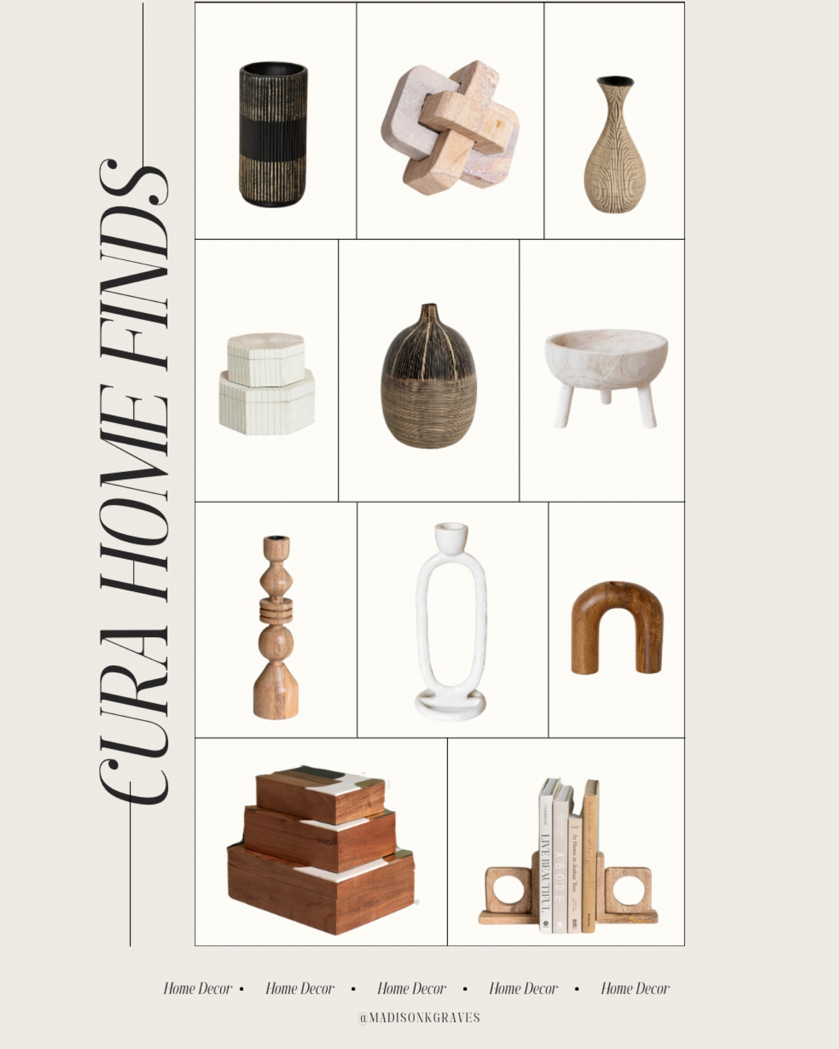 Cura Home is my first stop when looking for modern/organic home decor finds - they make the best crate & barrel dupes for a much more affordable price. These are my current must haves! 

Shelf styling, home decor, modern, organic, entry way styling, dining room table, vases, crate and barrel, pottery barn, cb2, McGee and co, home decor must have, 

#LTKhome #LTKfindsunder100 #LTKfindsunder50