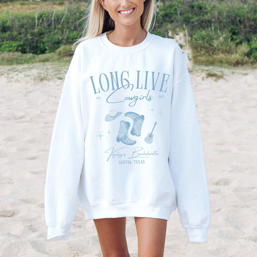 Coastal Cowgirl Bachelorette Sweatshirt Custom Merch, Long Live Cowgirls Sweater, Let's Go Girls,... | Etsy (US)