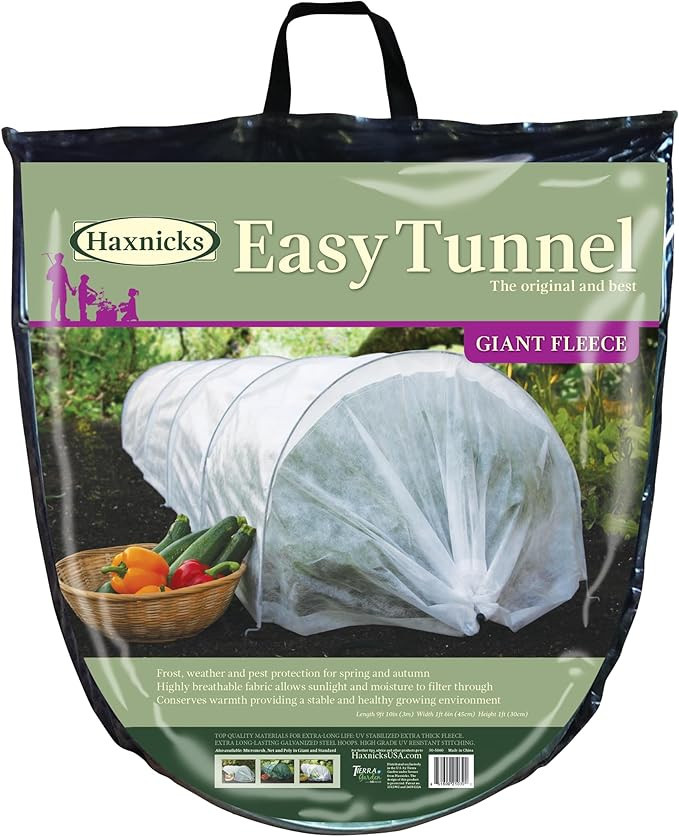 Tierra Garden 50-5010 Haxnicks Easy Fleece Tunnel Garden Cloche, Giant | Amazon (US)
