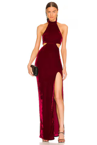 Michael Costello x REVOLVE Zoey Gown in Burgundy from Revolve.com | Revolve Clothing (Global)