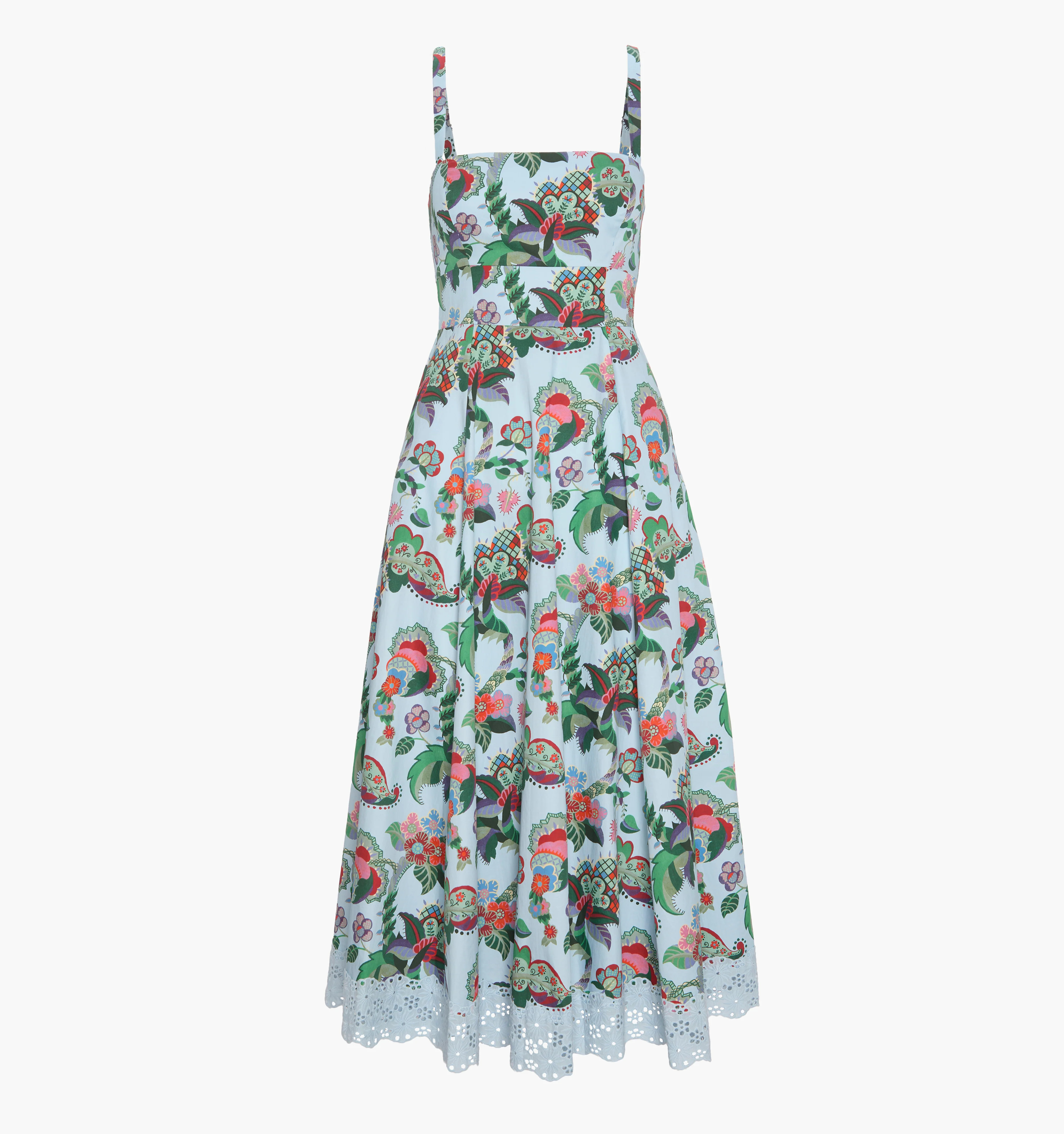 The Margot Dress - Light Blue Jungle Floral | Hill House Home US