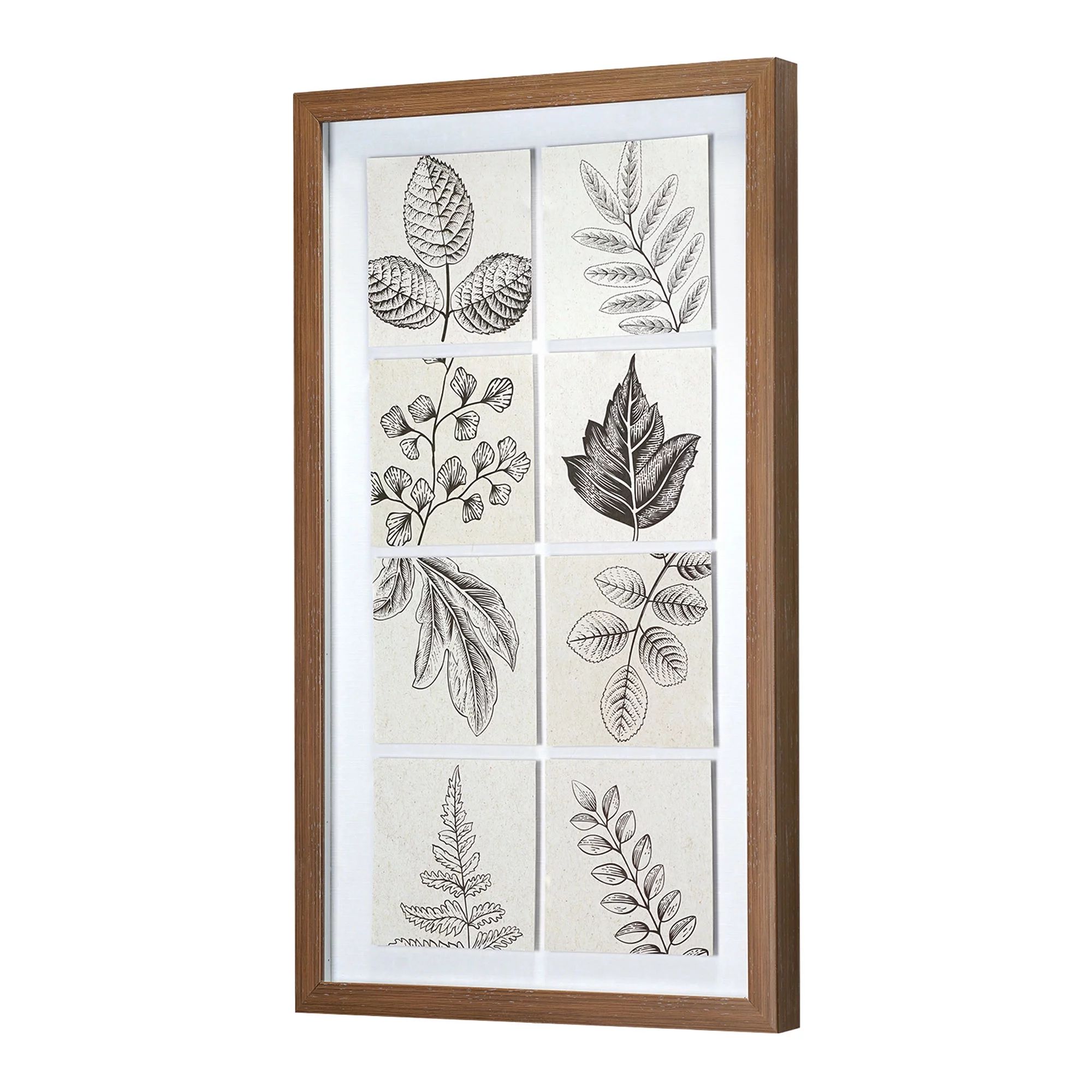 Crystal Art Gallery Vintage Botanical Panels Framed 13" x 22" | Walmart (US)
