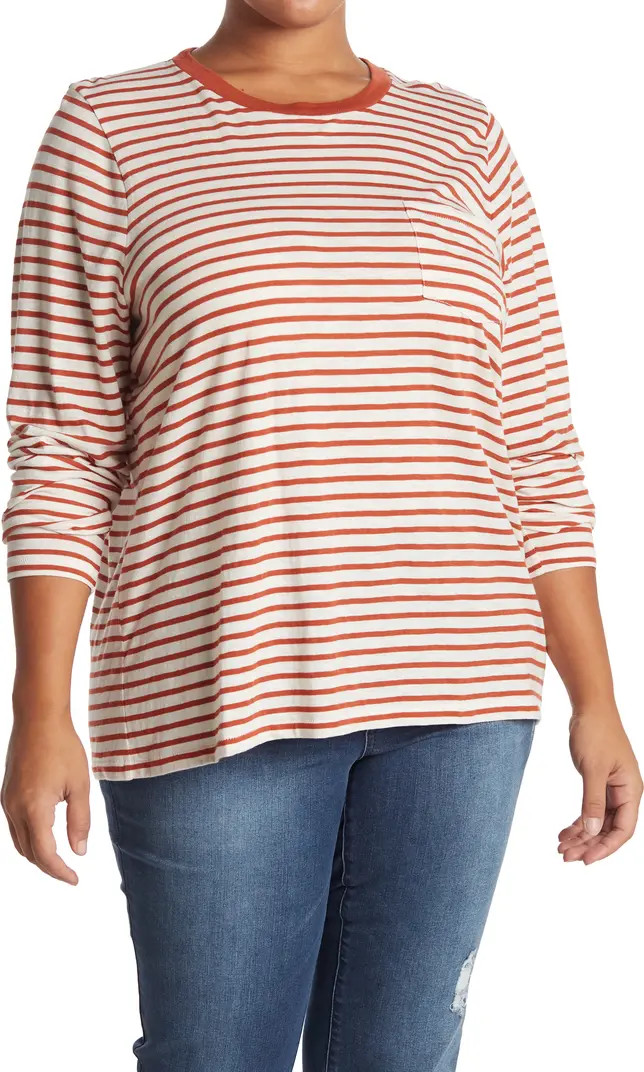 Whisper Striped Long Sleeve T-Shirt | Nordstrom Rack