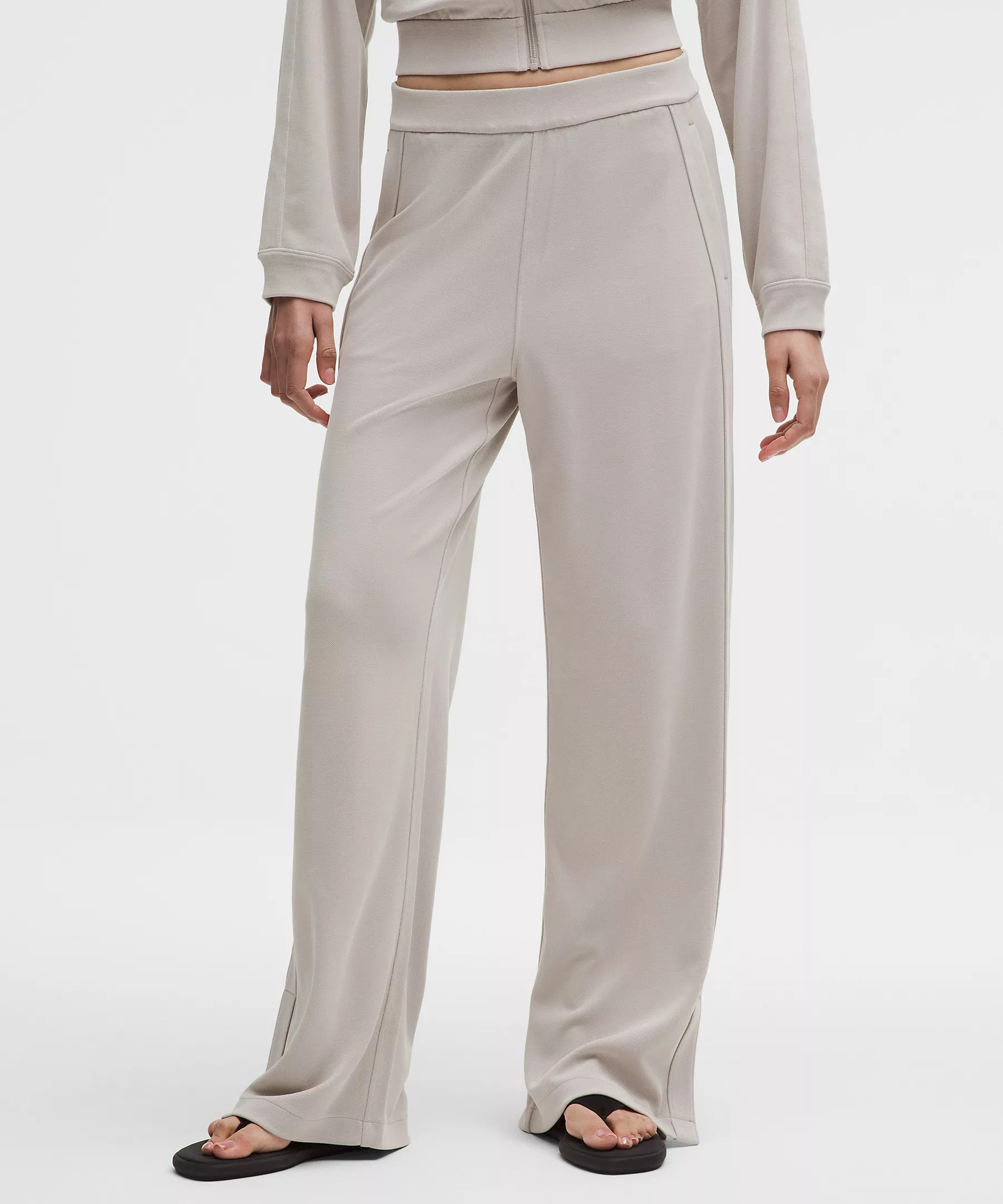 Softstreme High-Rise Wide-Leg Pique Pant | Lululemon (US)