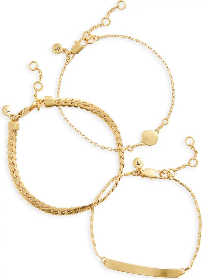 3-Pack Chain Bracelet Set | Nordstrom