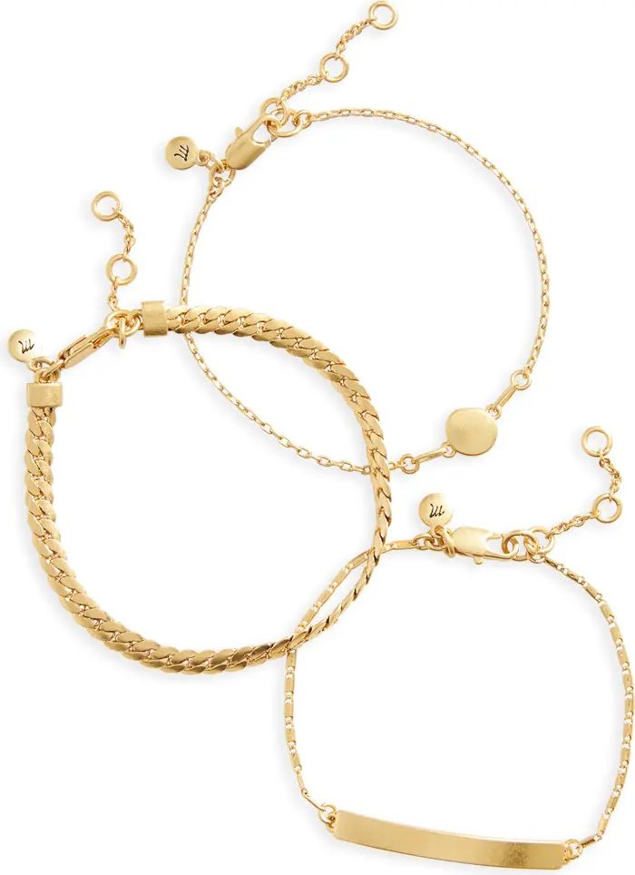 3-Pack Chain Bracelet Set | Nordstrom