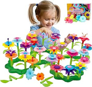 Byserten Gifts for 3-6 Year Old Girls Flower Garden Building Set 98 PCS Arts and Crafts for Girls... | Amazon (US)