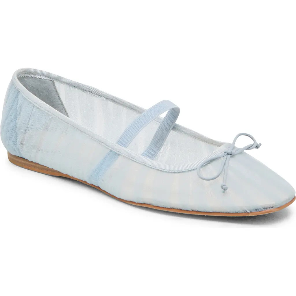 Dolce Vita Raeven Mary Jane Flat in Light Blue Tulle at Nordstrom Rack, Size 8 | Nordstrom Rack