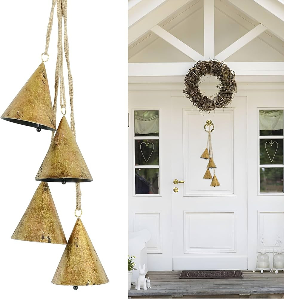 Vintage Christmas Decorations Cow Bell for Christmas Tree Christmas Bell Garland Firpalce Christm... | Amazon (US)