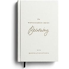 The Wordsearch Book: Becoming With Quotes & Scriptures     Hardcover – May 3, 2021 | Amazon (US)