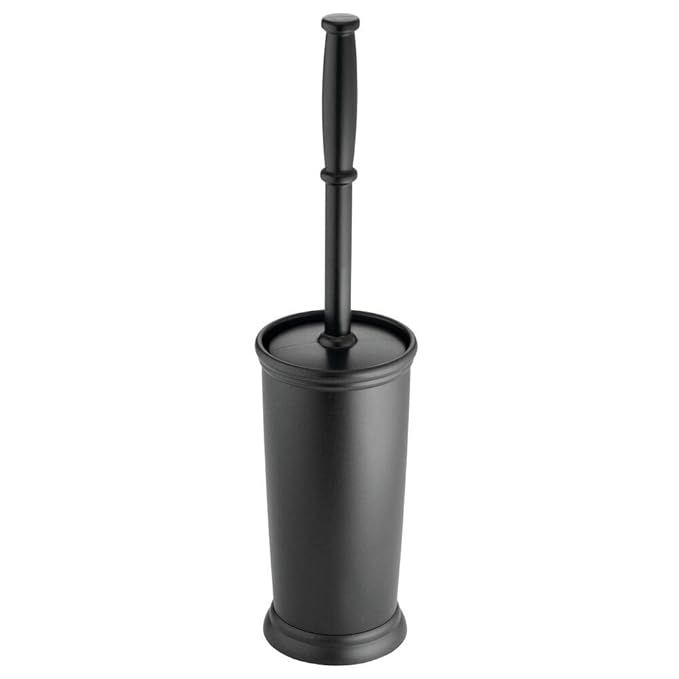mDesign Compact Freestanding Plastic Toilet Bowl Brush and Holder for Bathroom Storage and Organi... | Amazon (US)