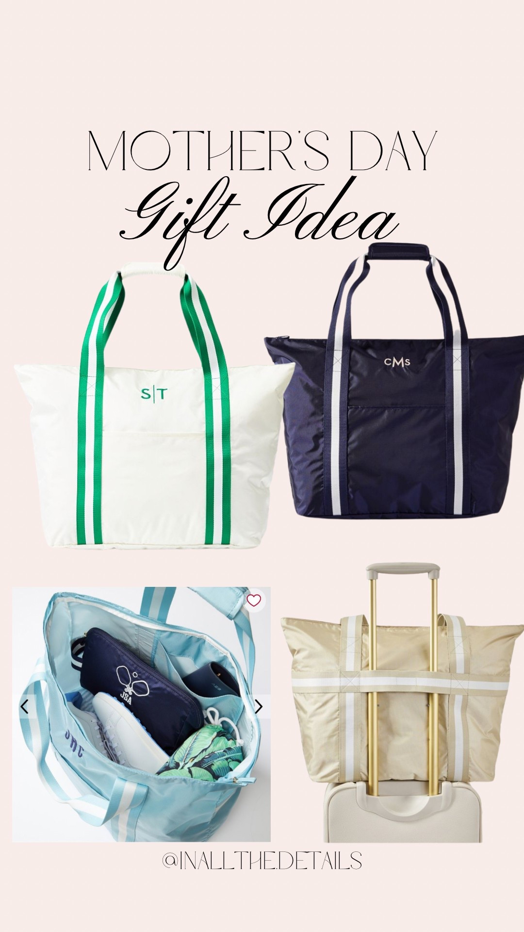 These bags would make a great Mother’s Day gift on sale today for $44 and $59

Huge tote, luggage, trolley, luggage, pass-through, tote, bag, oversized bag, customized bag, personalized bag, personalization, Mother’s Day gift 


#LTKFindsUnder50 #LTKFindsUnder100 #LTKTravel