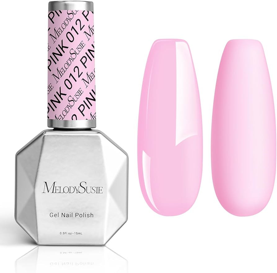 MelodySusie Thick Macaron Pink Gel Nail Polish,0.5 Fl Oz Nails Soak Off UV LED Funny Bunny Creamy... | Amazon (US)