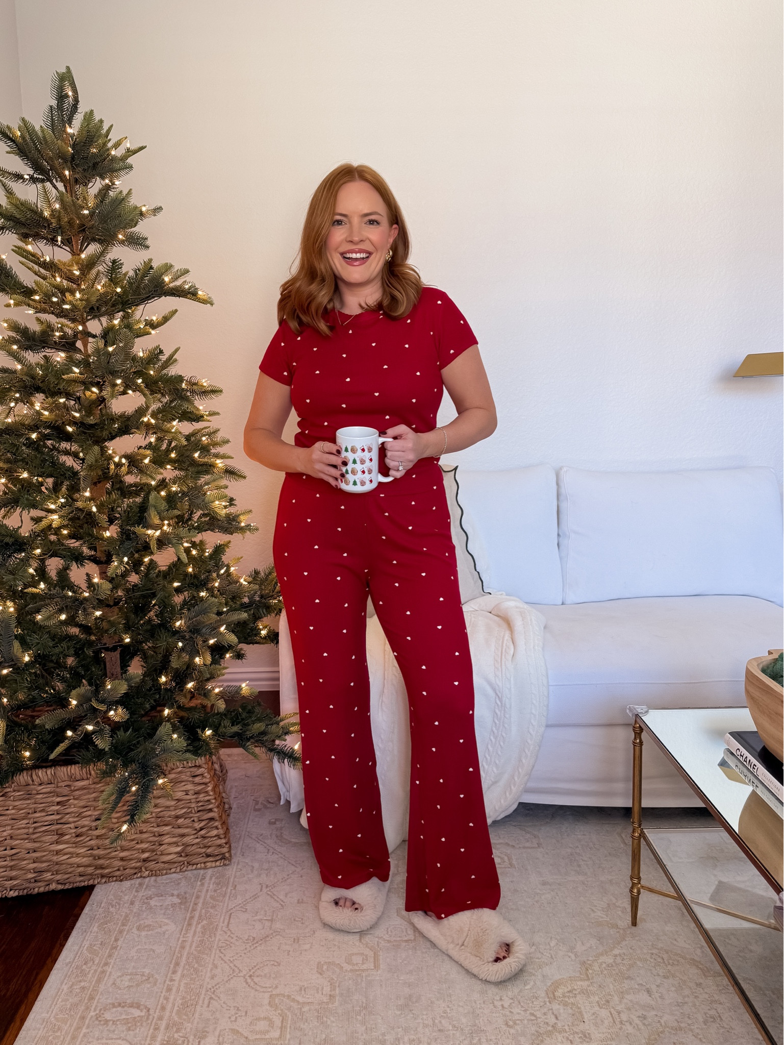 Feeling extra festive in these Target holiday pajamas — and they’re 25% off today! ❤️🎄 This red polka-dot set is soft, stretchy, and perfect for cozy December nights. Linking this exact pair on LTK! #TargetPajamas #HolidayPajamas #TargetStyle
