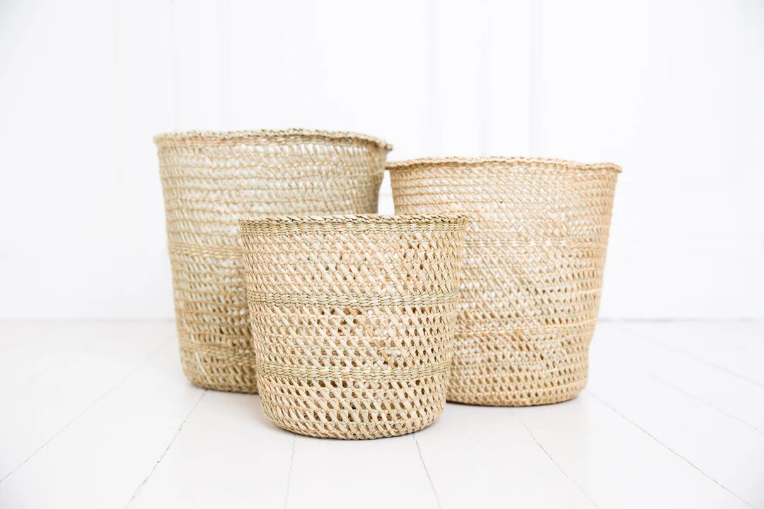 Iringa Basket Open Weave Bin | Etsy (US)