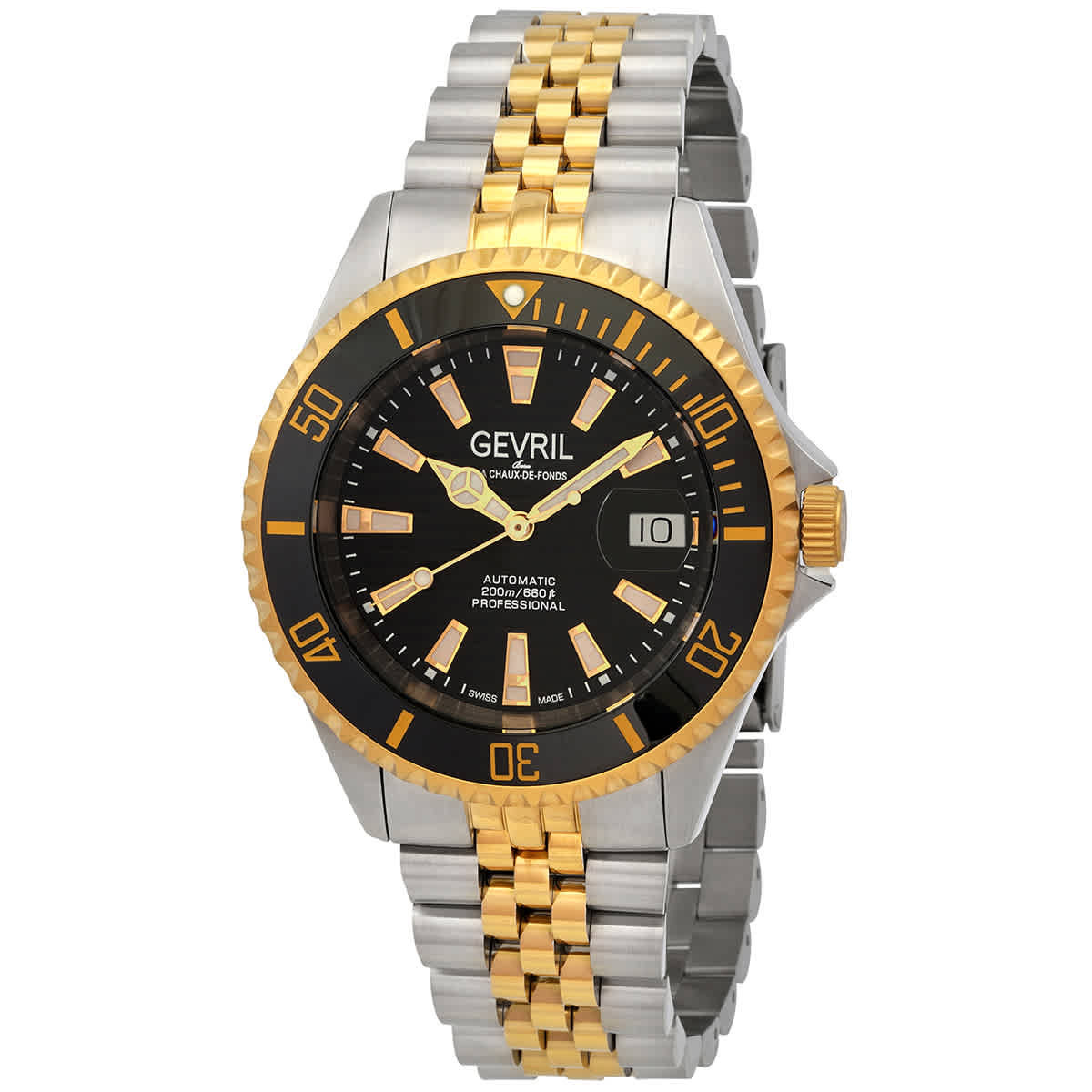 Gevril Chambers Automatic Black Dial Mens Watch 42602 | Jomashop.com & JomaDeals.com