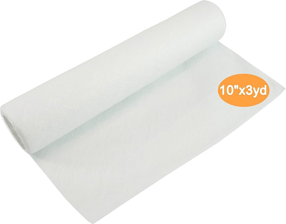 New brothread Wash Away - Water Soluble Machine Embroidery Stabilizer Backing & Topping 10" x 3 Y... | Amazon (US)