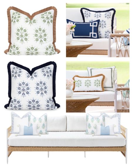 #ltkoutdoor #ltkporch

Outdoor pillows, embroidered pillows, fringed pillows, Serena and Lily blue and white blue and green New spring home decor 2024

#LTKfindsunder50 #LTKhome