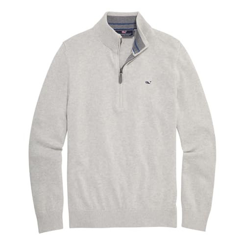Vineyard Vines Boathouse Quarter-Zip, Light Gray Heather, 6 | Amazon (US)