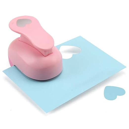 1.5 Inch Heart Punch, Heart Shaped Hole Punch for Weddings, Scrapbooking, Card Making, Junk Journ... | Amazon (US)