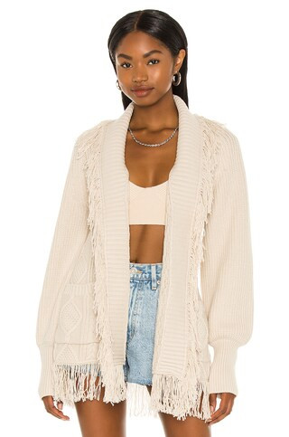 Fisherman Knit Fringe Cardigan
                    
                    JONATHAN SIMKHAI | Revolve Clothing (Global)