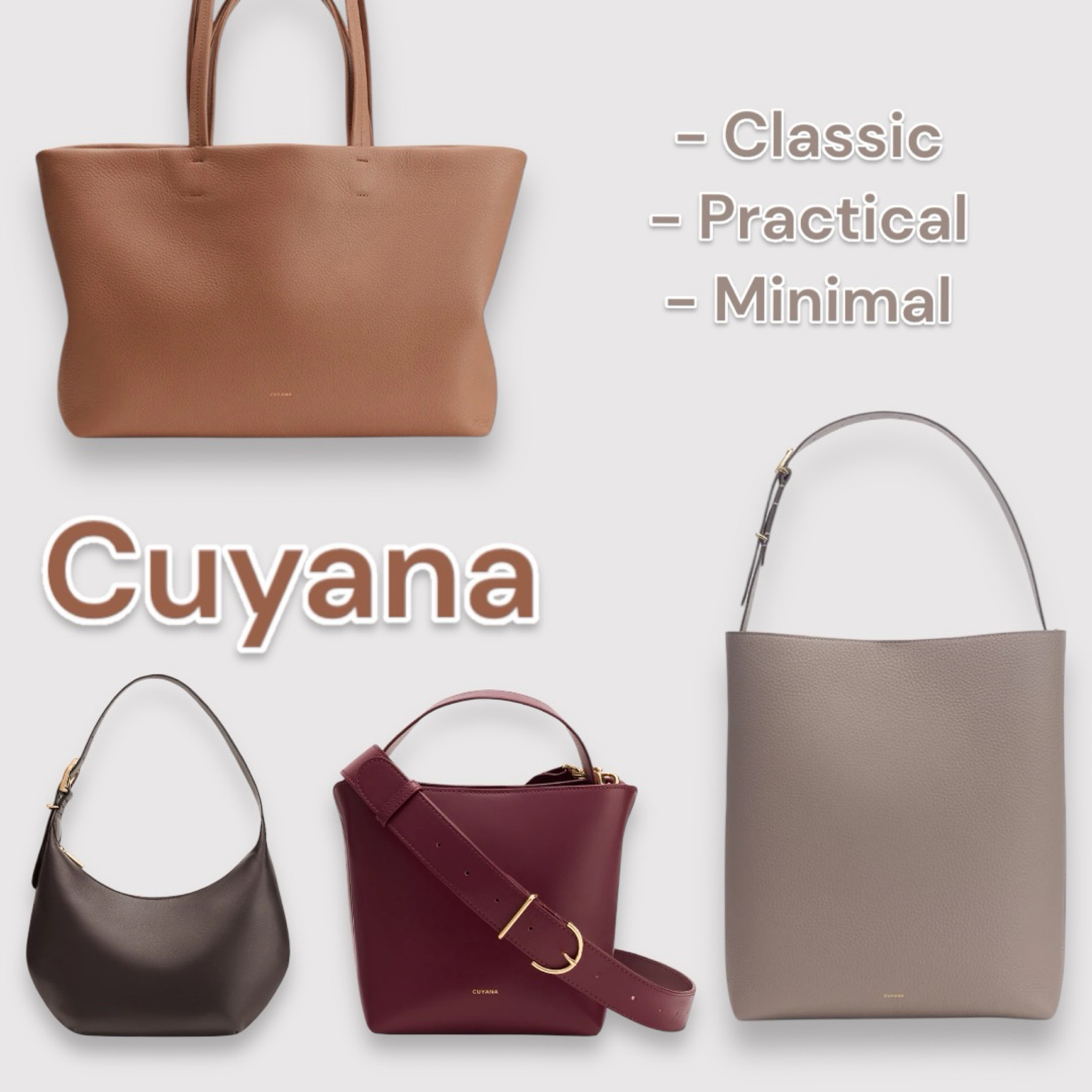 Cuyana’s bags are classic, chic, simple, minimal, great quality, and best of all, affordable. 

#LTKItBag #LTKStyleTip