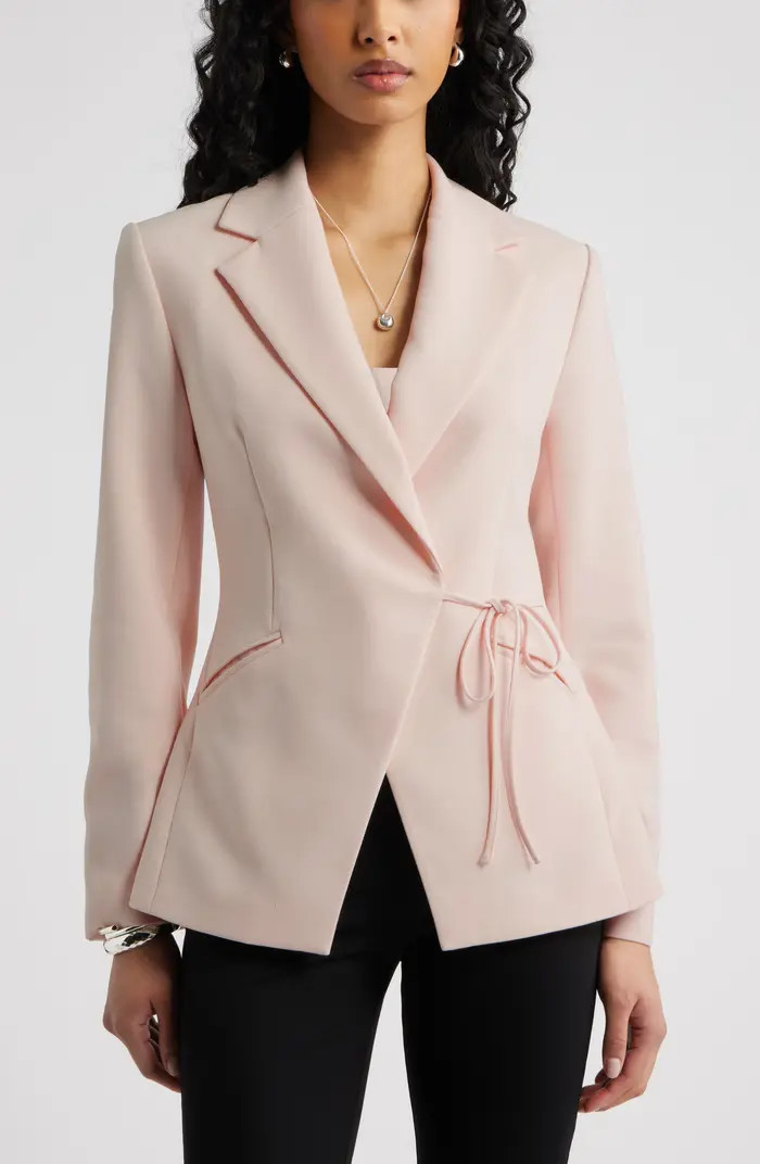 Open Edit The Icon Side Tie Blazer | Nordstrom | Nordstrom