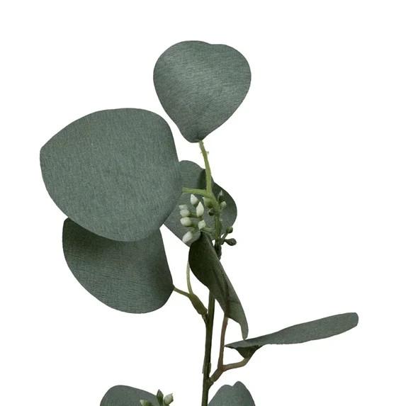 Mainstays Artificial Green Round Leaf Eucalyptus Stem, 34in Tall Floral Picks | Walmart (US)