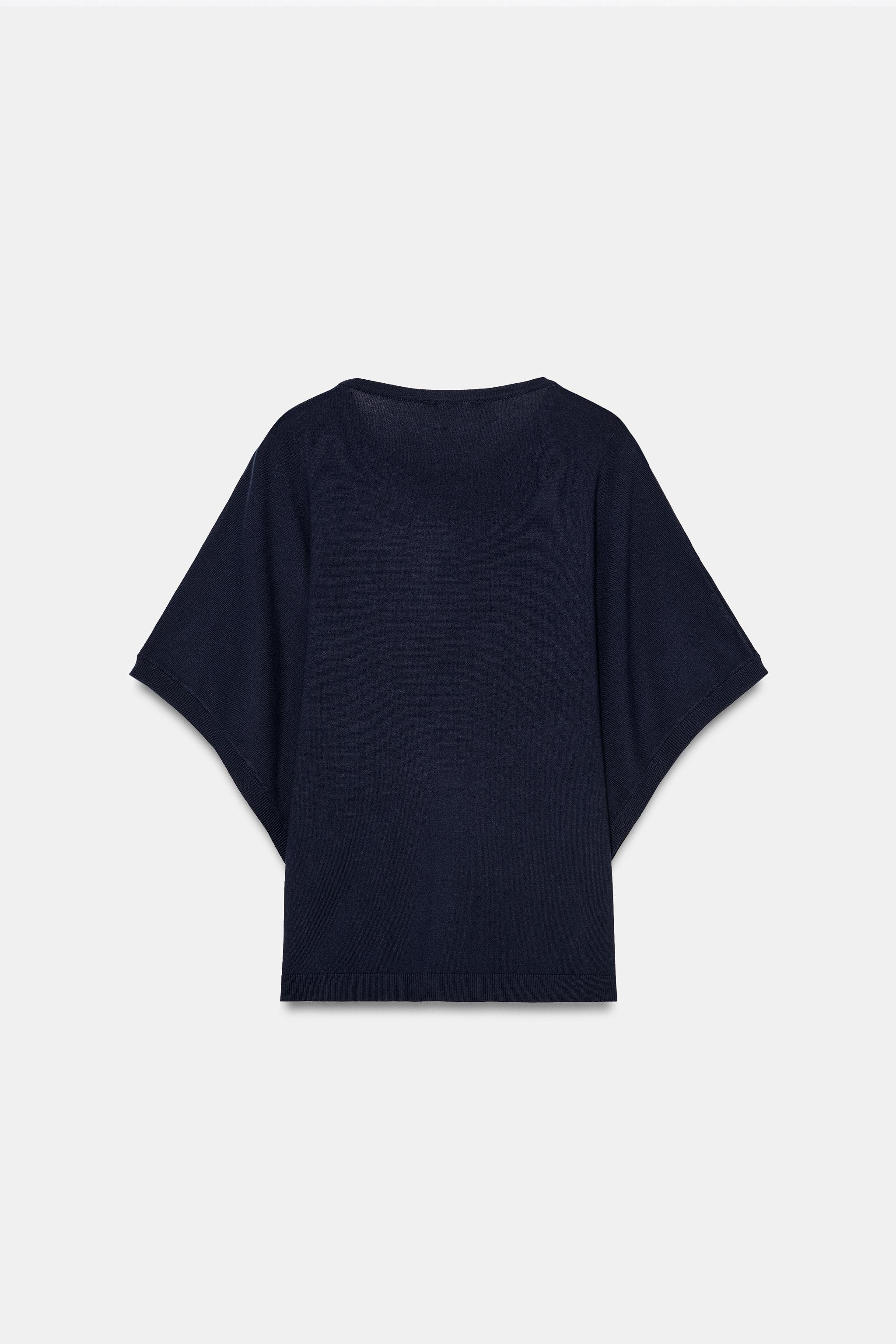 WIDE SLEEVE KNIT TOP | Zara US