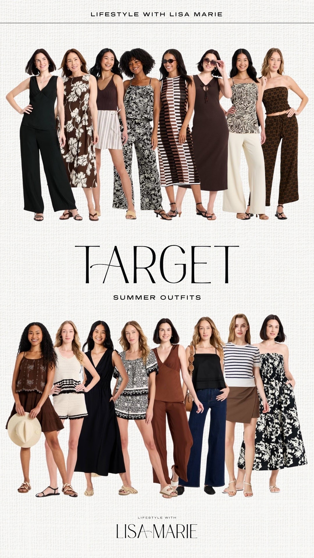 Target new outfits for summer or early fall! Neutral black, white, beige, cream, tan, khaki and brown elevated casual outfits. Two piece matching short and skirt sets. Outfits and dresses for vacation, resort stay or getaway.

#LTKootd #LTKSeasonal #LTKPetite