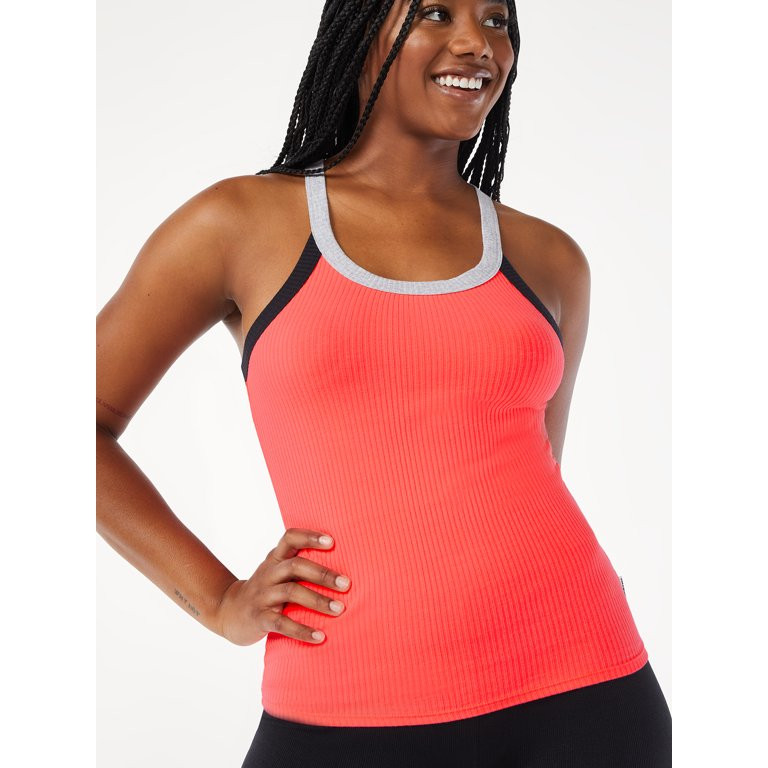 Love & Sports Women's Color Piped Tank Top - Walmart.com | Walmart (US)