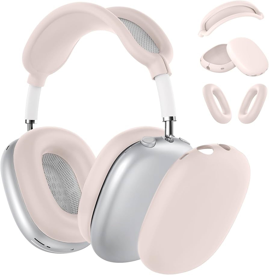 Silicone Case Cover for AirPods Max Headphones, Ear Pad Case Cover/Ear Cups Cover/Headband Cover ... | Amazon (US)
