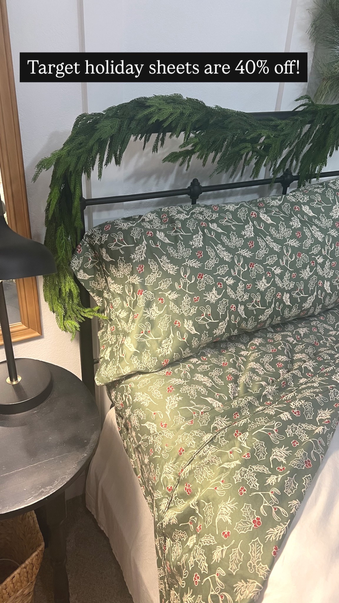 Target holiday sheets are 40% off! Such a festive & fun touch ❤SantaLoved my print from last year so much I want to add a set to my guest room! 

#LTKHoliday #LTKHome #LTKSaleAlert