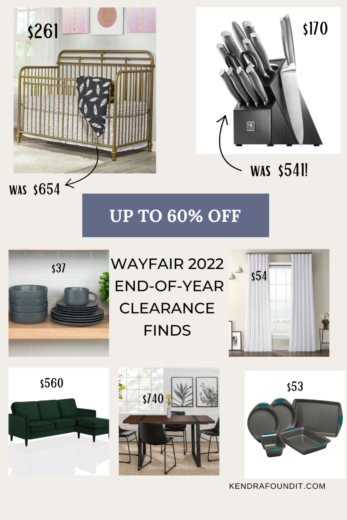 #ad #wayfair Sale alert! @Wayfair’s End-Of-Year Clearance is happening now! I’ve found affordable home decor that is up to 60% off. We’re talking affordable curtains, a metal crib, an affordable dish set, minimalist bed sheets, and more. 

#sale #decor #homedecor #saleblogger #salealert #wayfairfinds #transitionaldecor #moderntraditional #homedecor #wayfairfinds #salealert #decoratingonabudget #moderntraditional #designonadime #luxforless #transitionaldesign #bed #curtains #nursery #crib #transitionalstyle #bedding #bedroom  #Henckels #diningtable #newbed Wayfair sale finds. Wayfair finds. Affordable home decor.  Affordable lighting. Affordable curtains.  Affordable bakeware.  New bedding. Henckels knives.  Affordable bed.  Dishes. New bed. Home decor deals. Metal crib. Gold crib. 

#LTKunder50 #LTKhome #LTKunder100