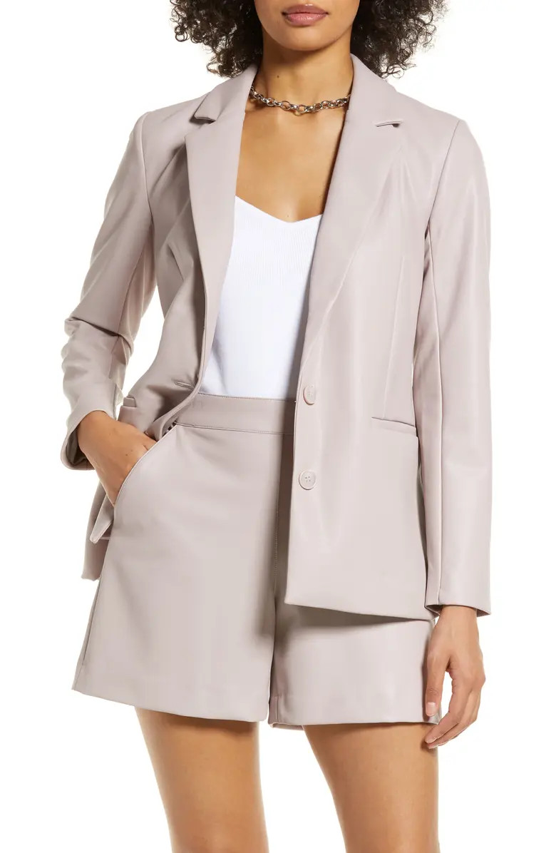 Faux Leather Blazer | Nordstrom