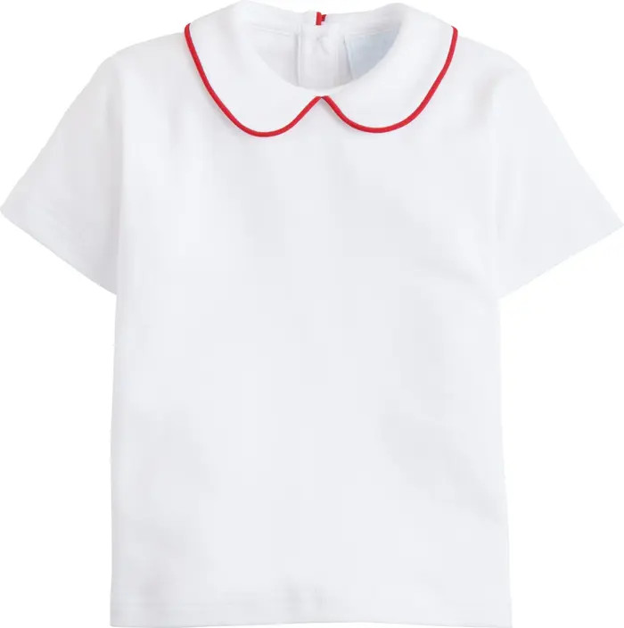 Kids' Piped Peter Pan Short Sleeve | Nordstrom