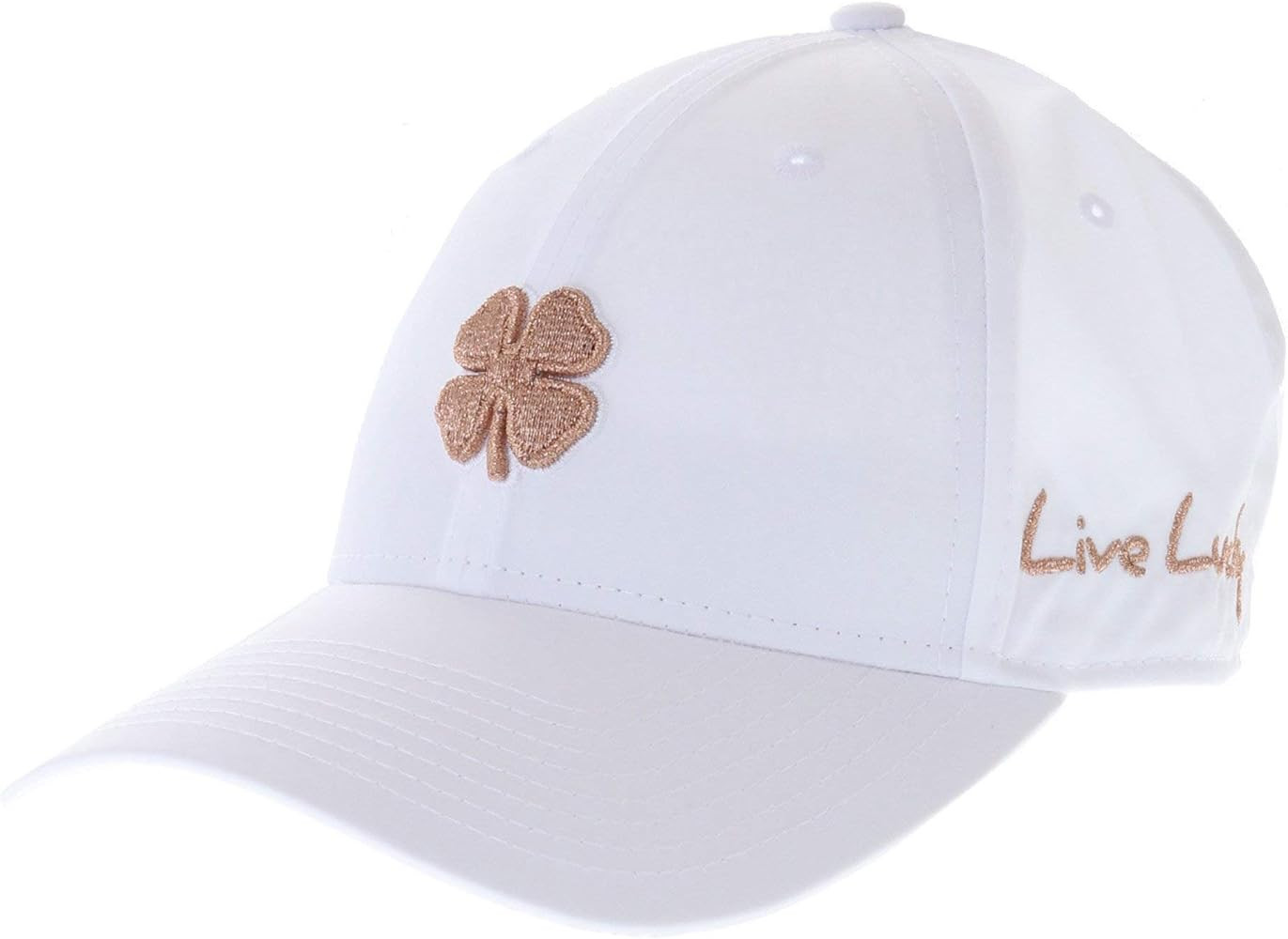 Black Clover Hollywood 1 Adj Toggle Cap, Metallic Rose Gold/White | Amazon (US)