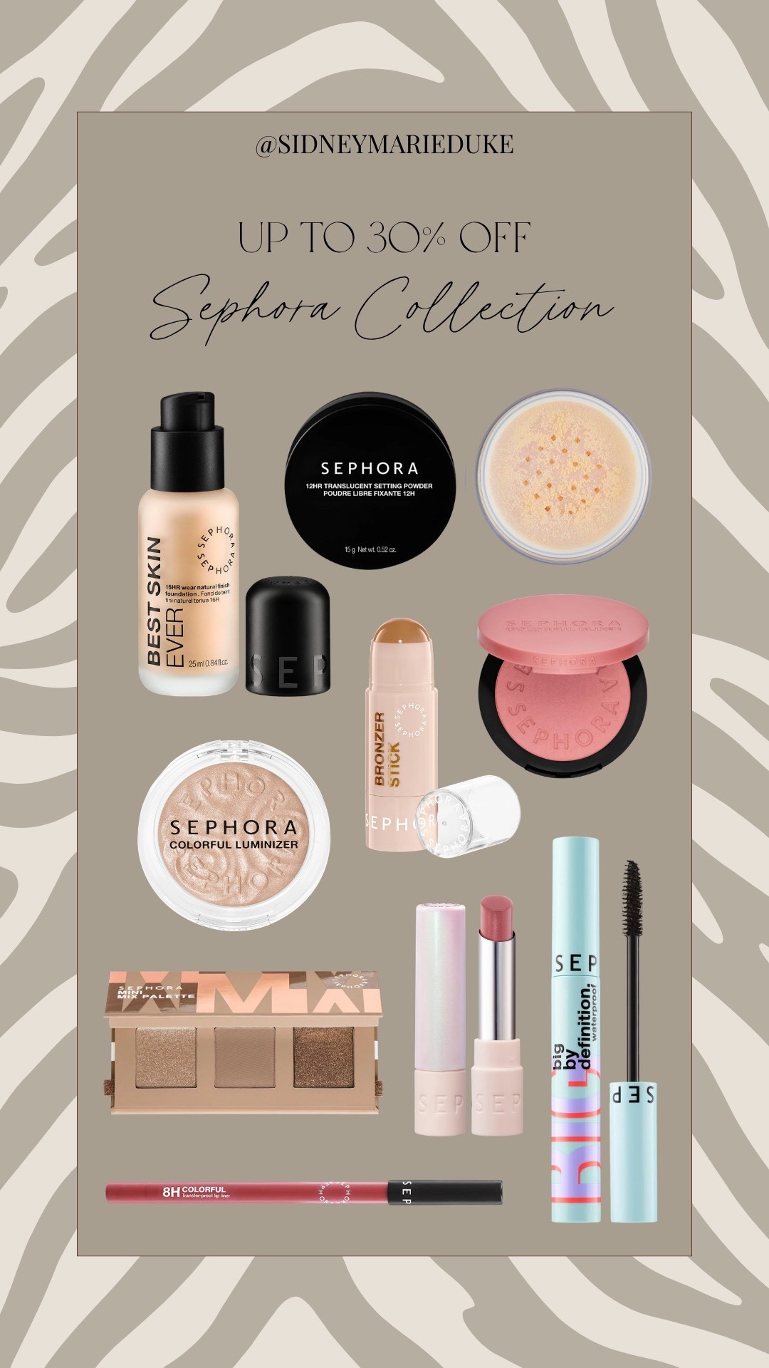 LAST DAY OF THE SEPHORA SALE🚨 30% off everything Sephora collection!! use code SPRINGSALE as an insider🥰

Some of my favorite finds from the sale:)



Sale alert, sales, discount, good deals, sephora sale, makeup, skincare, hair care, seasonal, sidneymarieduke 

#LTKBeauty #LTKSaleAlert #LTKgrwm