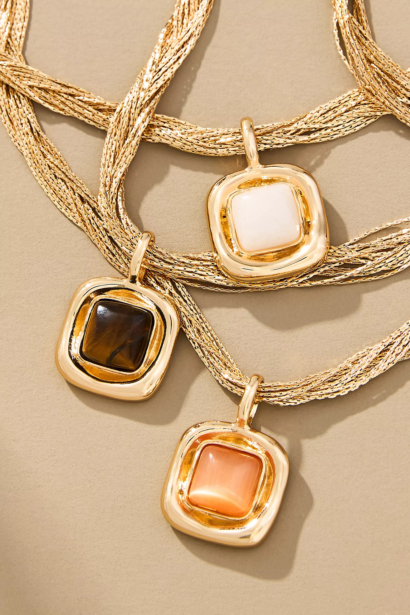 Layered Chain Pendant Necklace | Anthropologie (US)