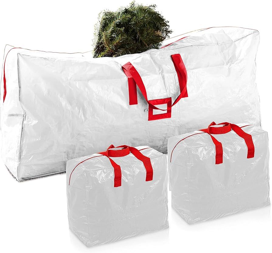 Zober 3-Pack Christmas Artificial Tree Storage Bag and Two Garland Bags; Holiday Tree Storage for... | Amazon (US)