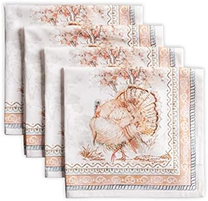 Maison d' Hermine Giving Thanks 100% Cotton Soft and Comfortable Set of 4 Napkins Perfect for Fam... | Amazon (US)