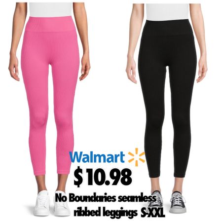 New Walmart seamless ribbed leggings by no boundaries for only $10.98!! 

#LTKU #LTKfindsunder50 #LTKstyletip