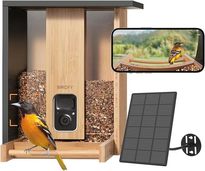 NETVUE Birdfy AI - Upgraded Smart Bird Feeder with Camera Solar Powered, Free AI Identify 6000+ B... | Amazon (US)