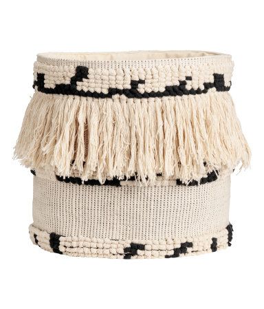 H&M Jacquard-weave Storage Basket $34.99 | H&M (US)