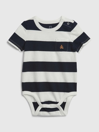 Baby 100% Organic Cotton Mix and Match Stripe Bodysuit | Gap (US)