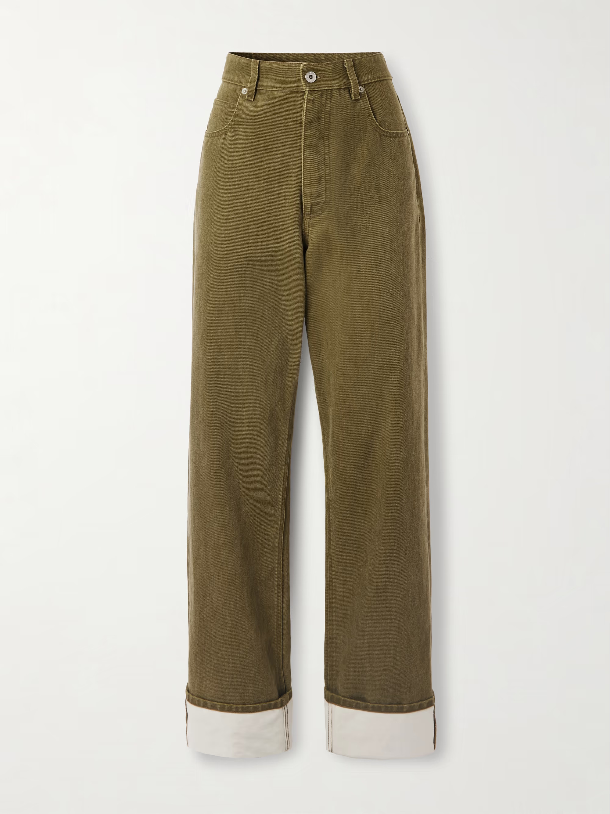 Appliquéd high-rise wide-leg jeans | NET-A-PORTER (US)